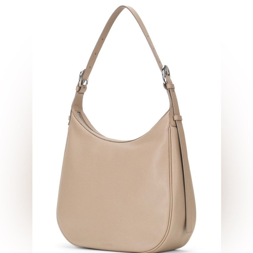 NWT STAUD Pine leather hobo in dune color